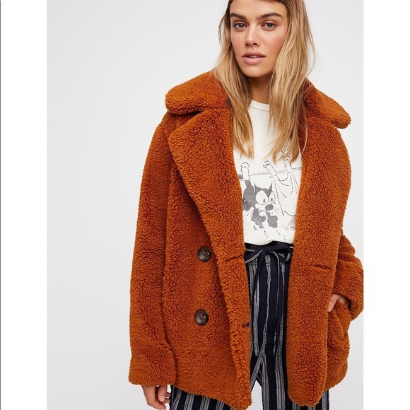 Free People Jackets & Blazers - Free People Teddy Peacoat